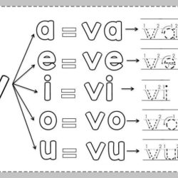 Palabras va ve vi vo vu